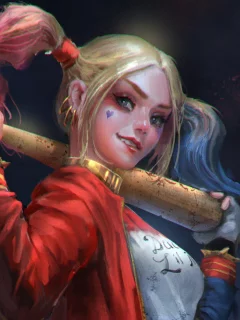 аниме, девушка, комикс, harley quinn