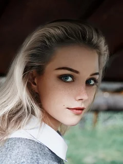 девушка, красивая, взгляд
