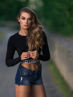 девушка, милая, симпатичная, шорты
