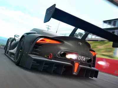 автомобиль, спорткар тойота фт1