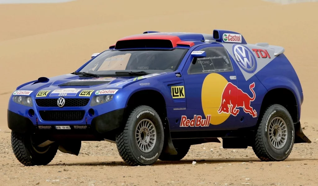 auto, volkswagen, rally dacar