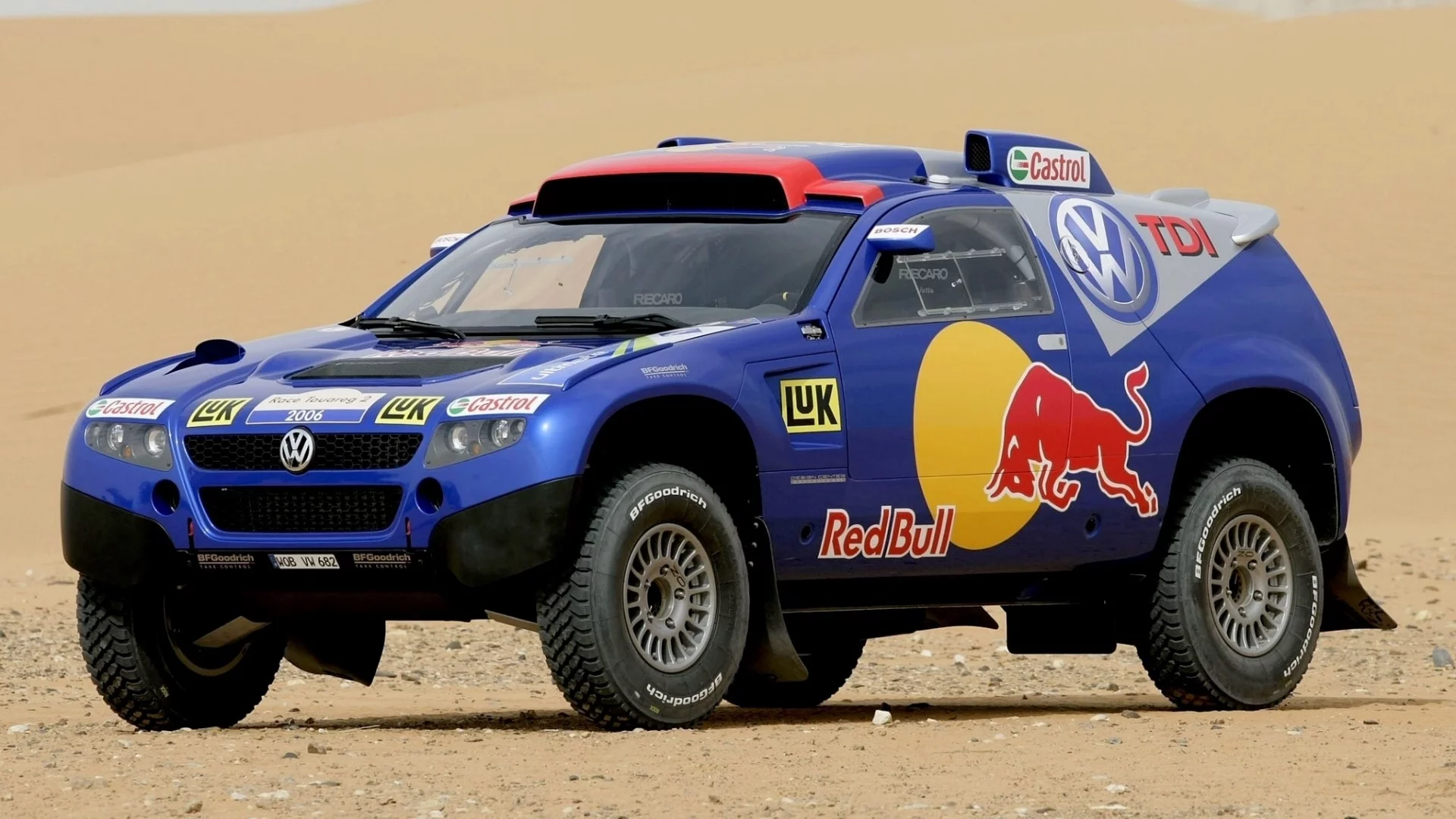 auto, volkswagen, rally dacar