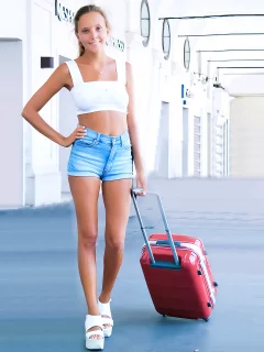 девушка, шортики