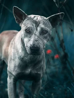 собака, взгляд, животное