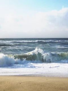 волна, море