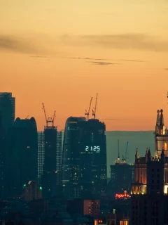 москва, закат