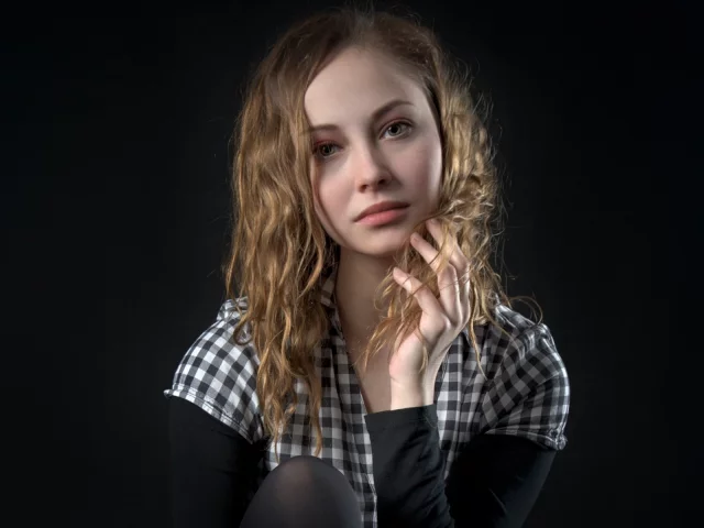 девушка, взгляд, красивая
