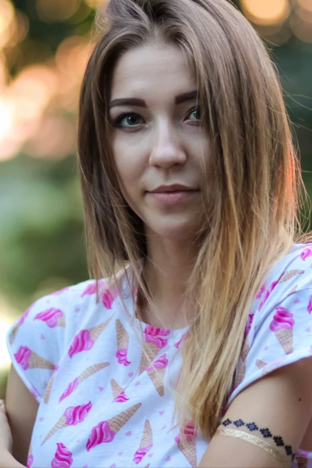 девушка, красивая, взгляд