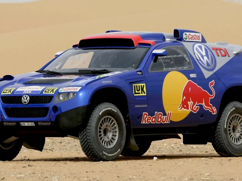 auto, volkswagen, rally dacar