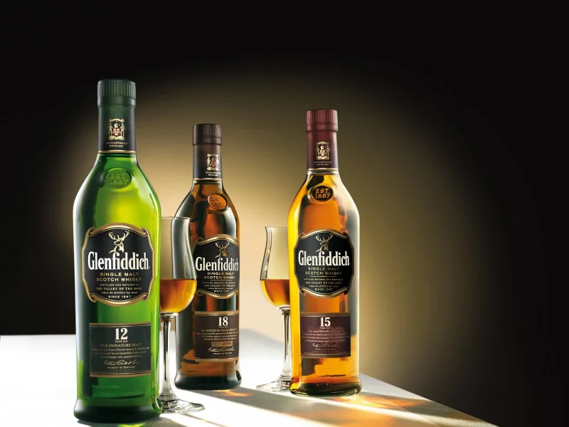 виски, бутылка, glenfiddich
