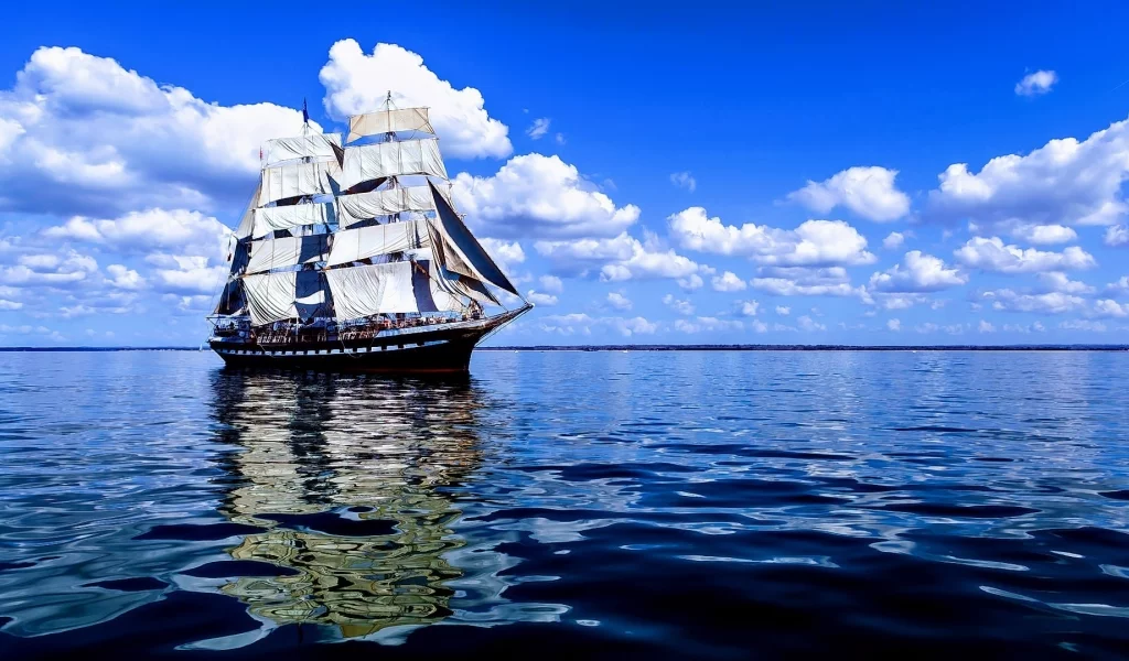 море, корабль, парусник