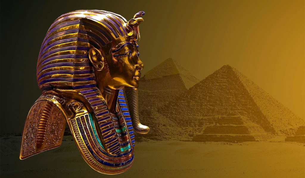 пирамида, египет, маска