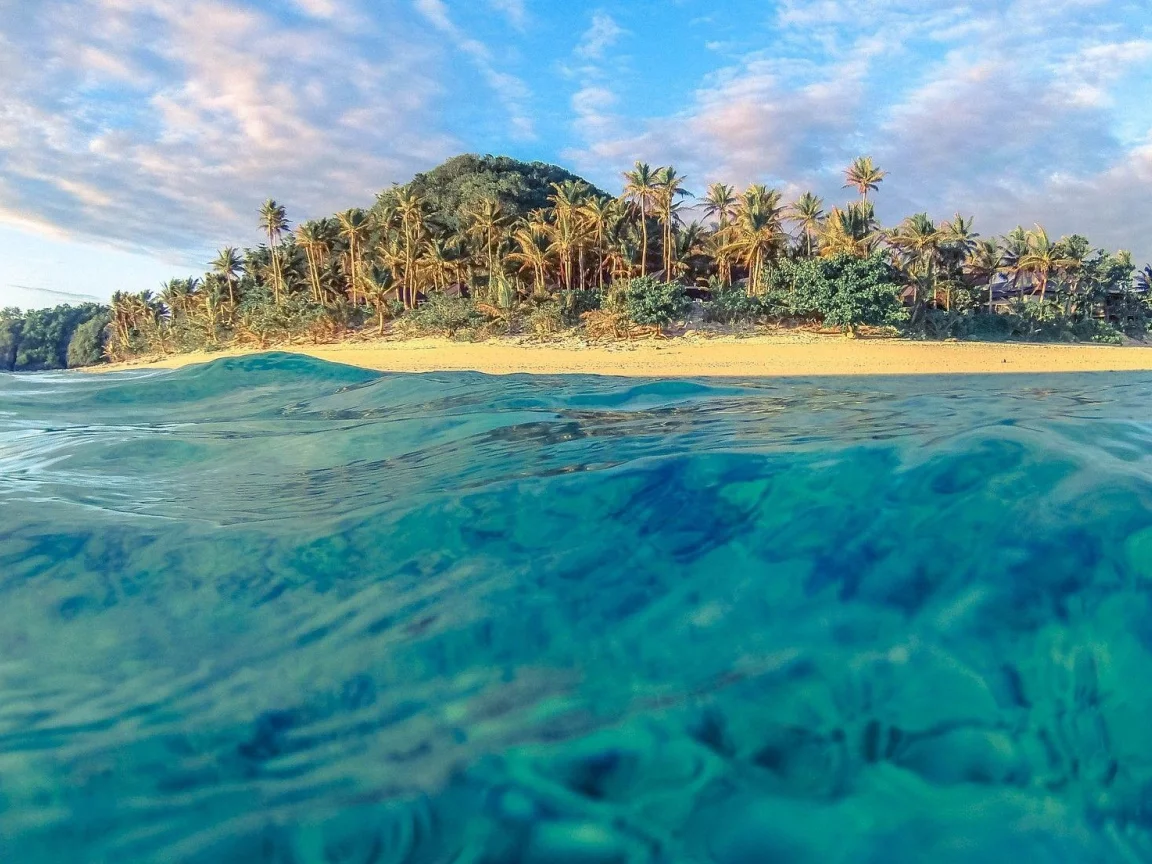 природа, море, остров, пальмы, фиджи, fiji