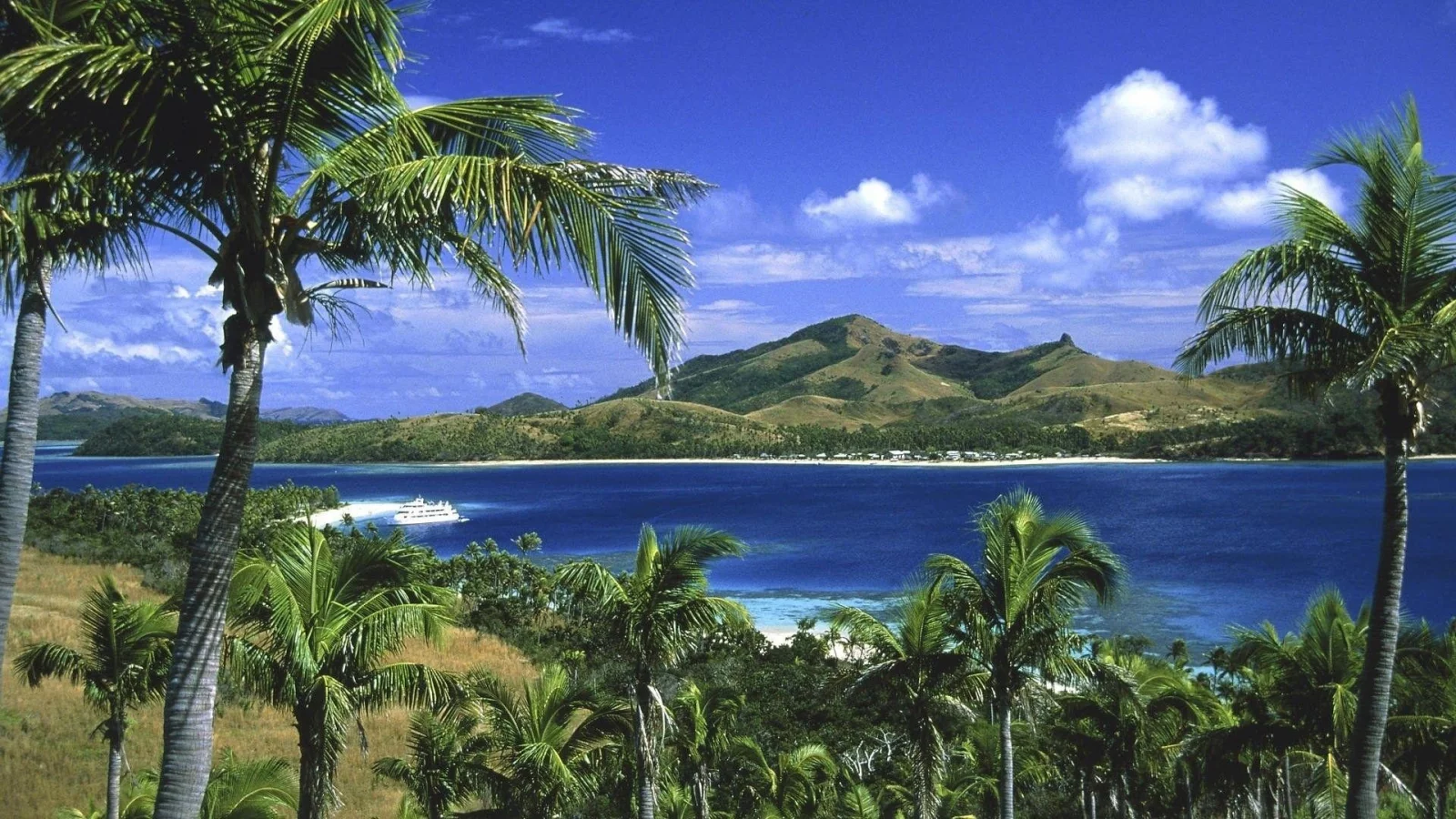 природа, море, остров, пальмы, фиджи, fiji