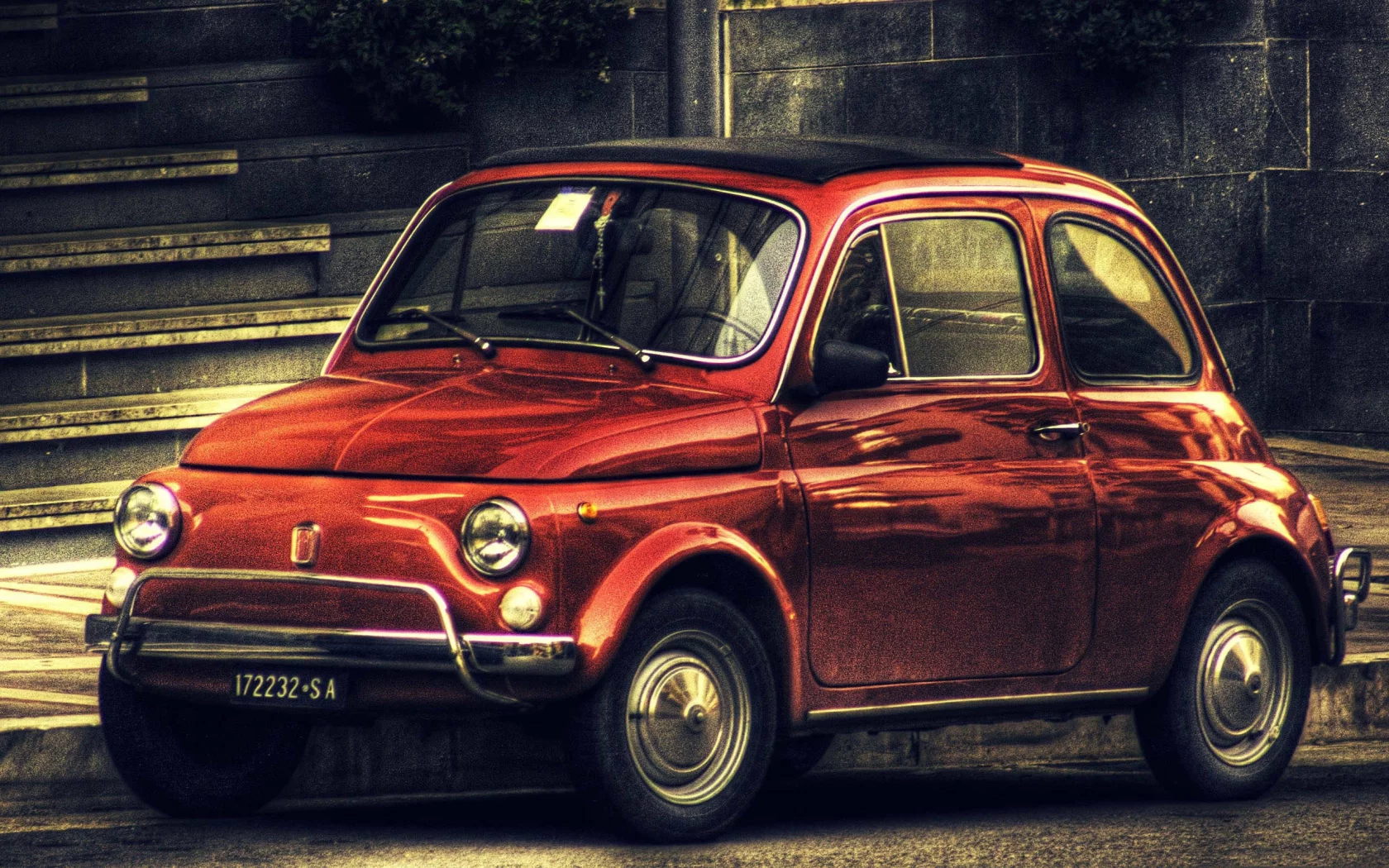 автомобиль, малолитражка, fiat 500