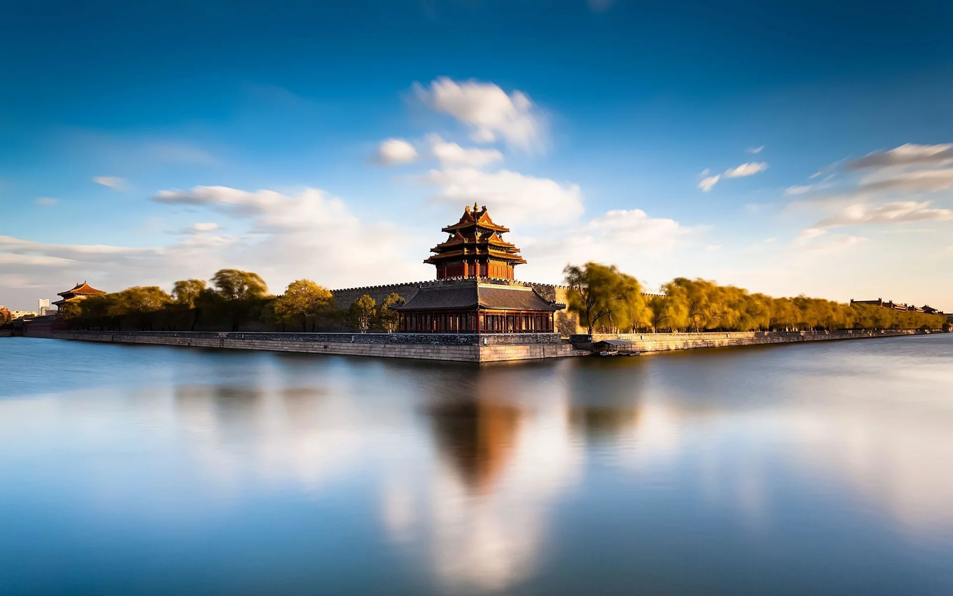 город, пруд, пекин, beijing, китай