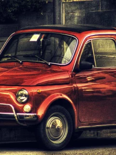 автомобиль, малолитражка, fiat 500