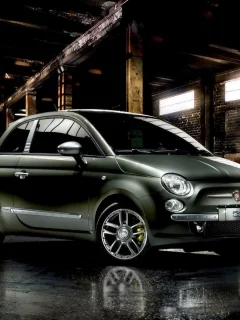 автомобиль, малолитражка, fiat 500