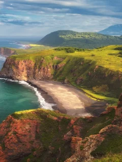 пейзаж, море, пляж, берег