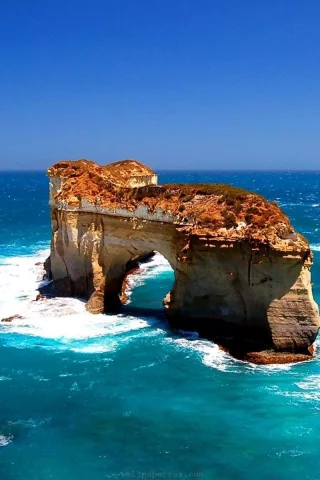 пейзаж, море, скалы, австралия