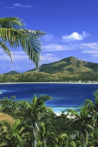 природа, море, остров, пальмы, фиджи, fiji