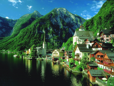 пейзаж, горы, озеро, австрия, austria, альпы