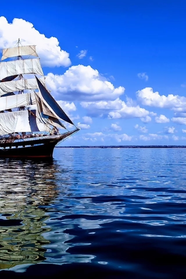 море, корабль, парусник