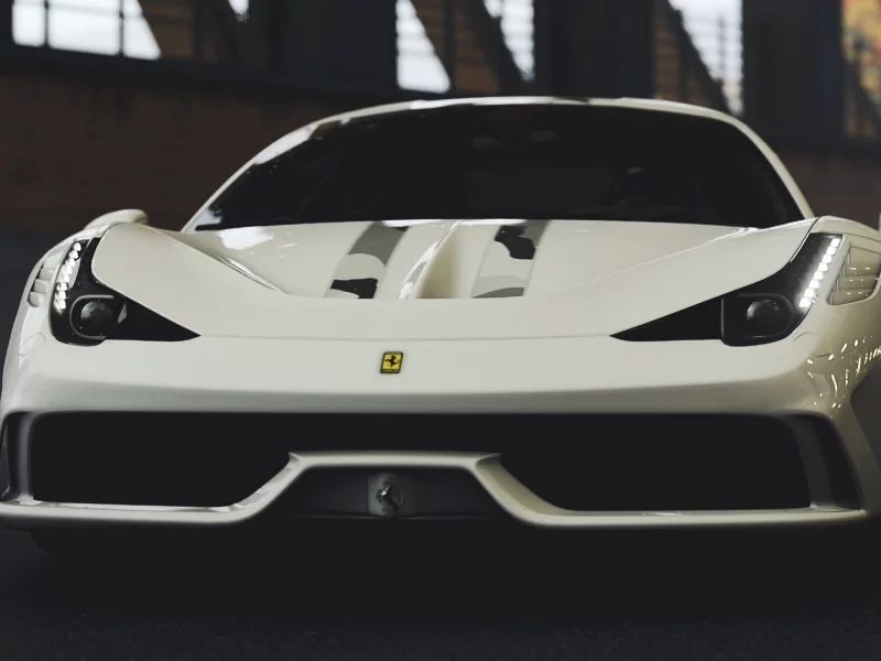 автомобиль, феррари 458