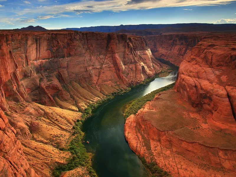 пейзаж, аризона, arizona, каньон, река, скалы