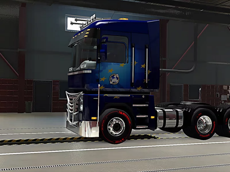 renault, euro truck simulator 2, гараж, фура