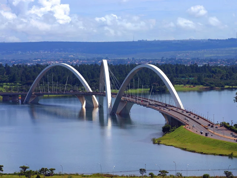 город, река, мост, бразилиа, brasilia
