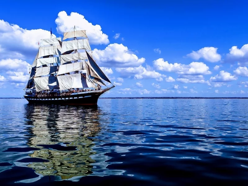 море, корабль, парусник