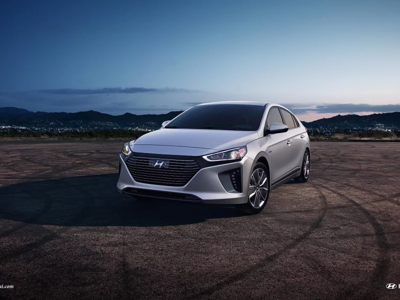 автомобиль, седан, hyundai, ioniq