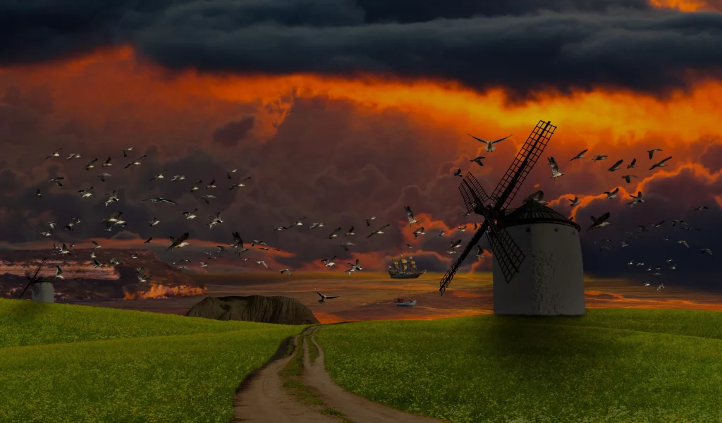природа, пейзаж, закат
