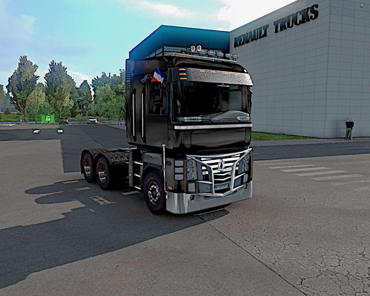 ets 2, игра, фура, renault, фон, автосалон