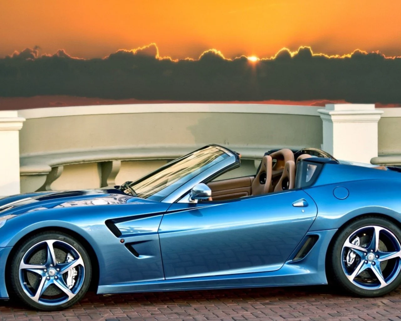 auto, ferrari, roadster