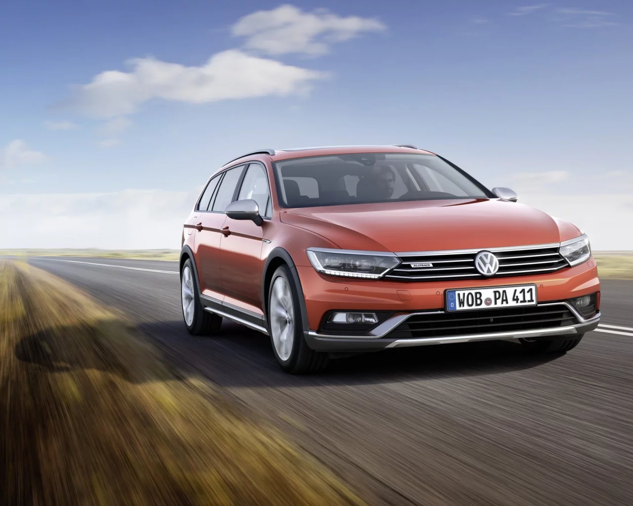 auto, volkswagen passat, alltrack
