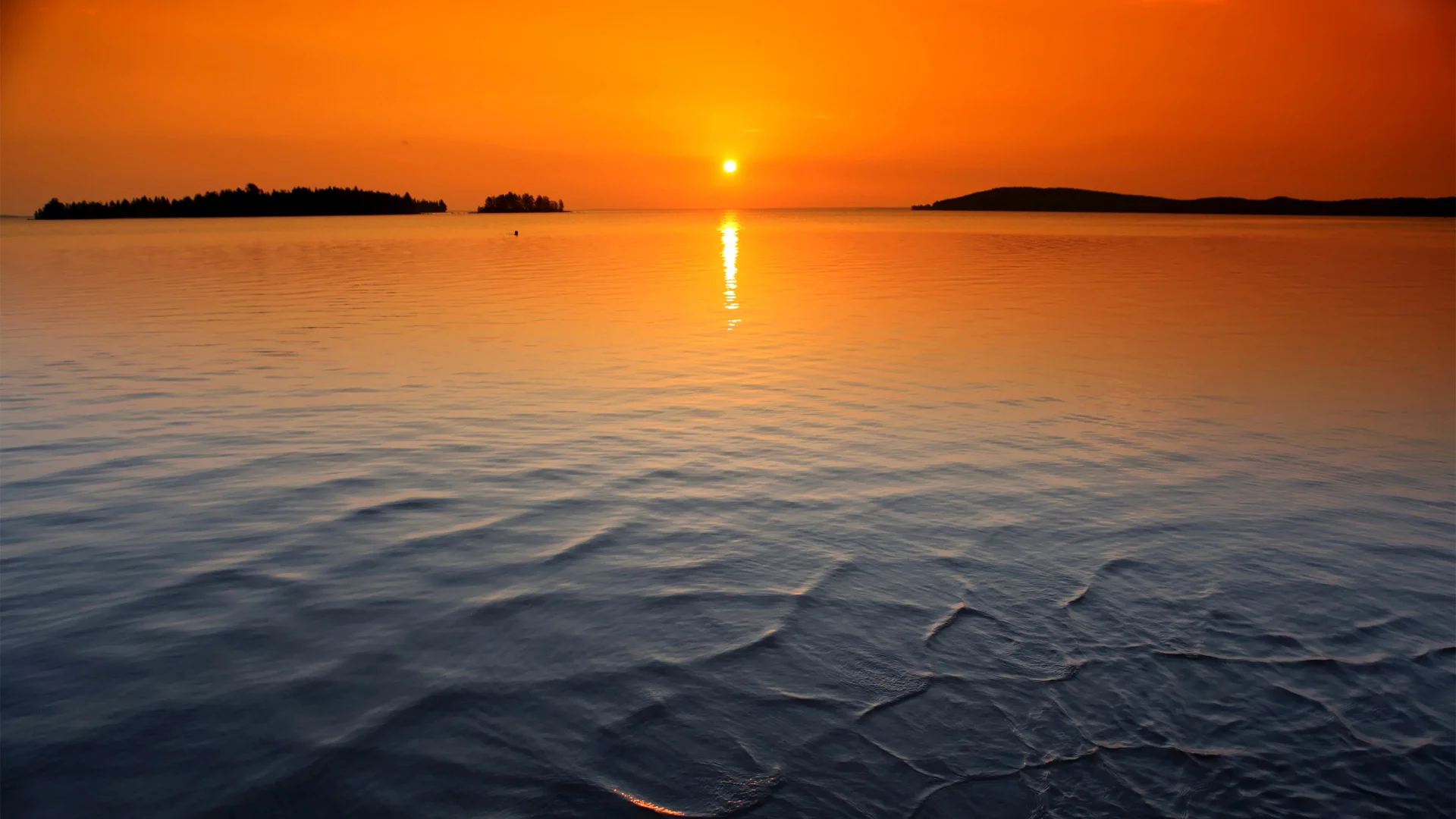 море, закат