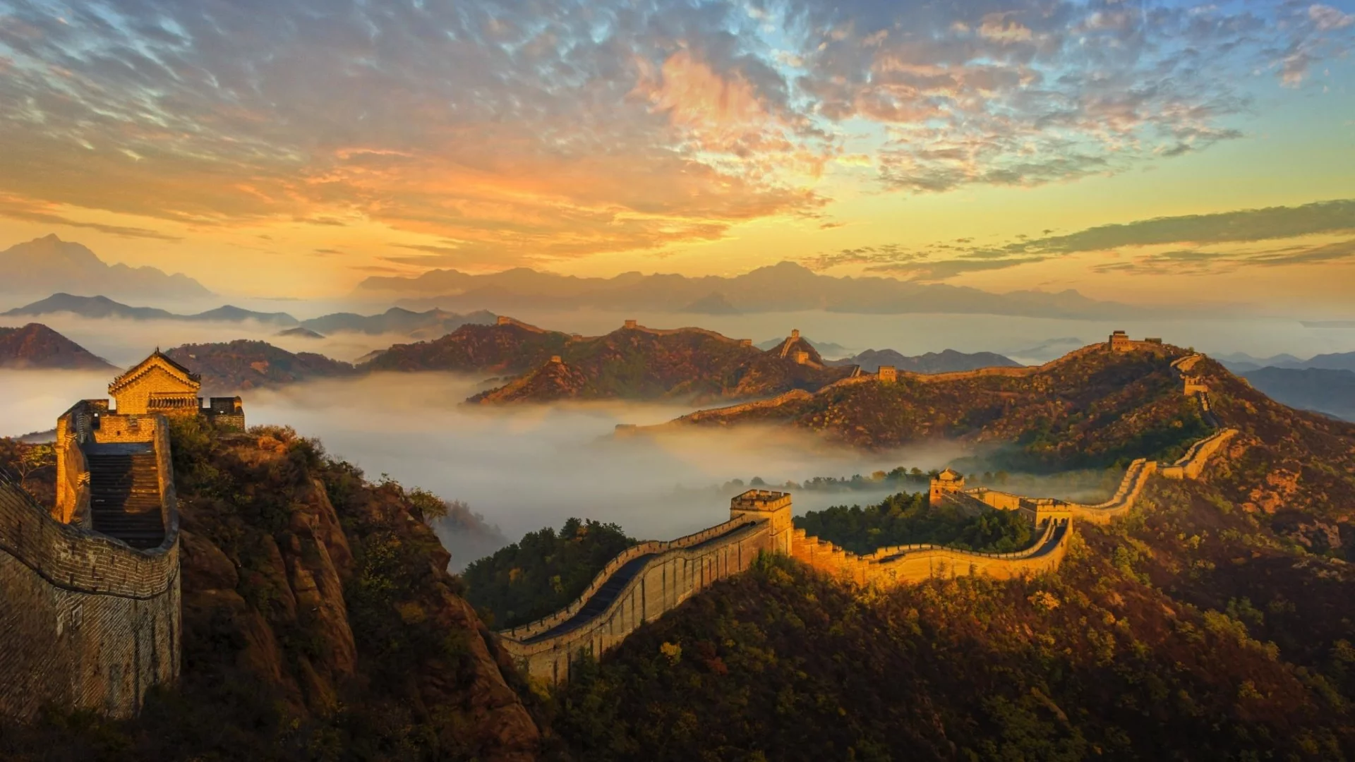 китай, великая, стена, great wall