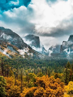 природа, горы, небо, лес