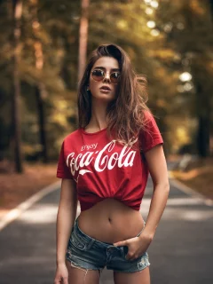 девушка, милая, симпатичная, шорты, очки