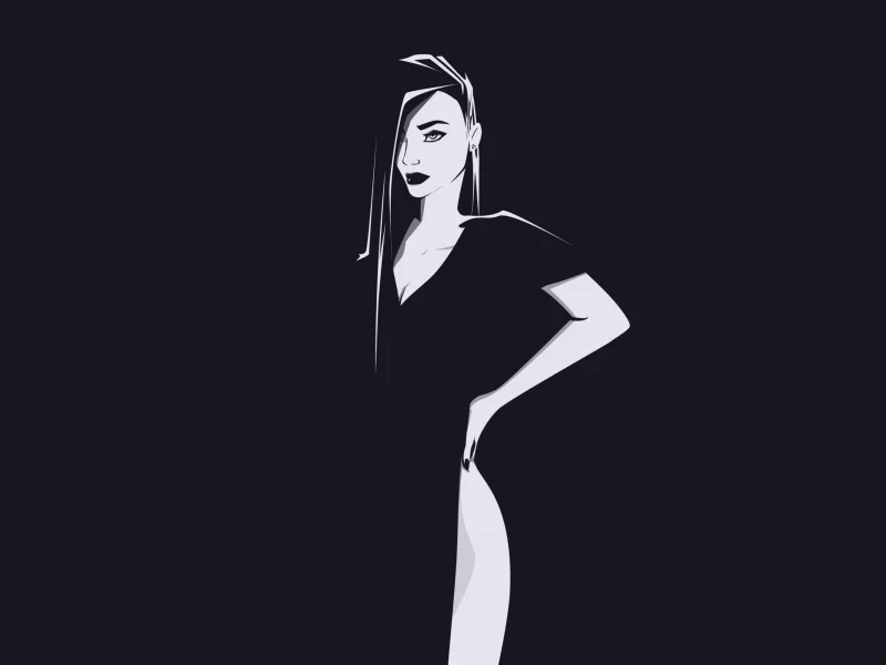 женщина, рисунок