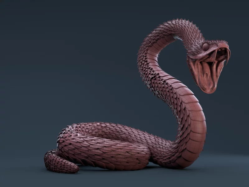 змея, змей, картинка, 3d