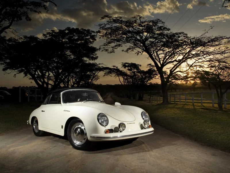 автомобиль, порше, porsche356, кабриолет