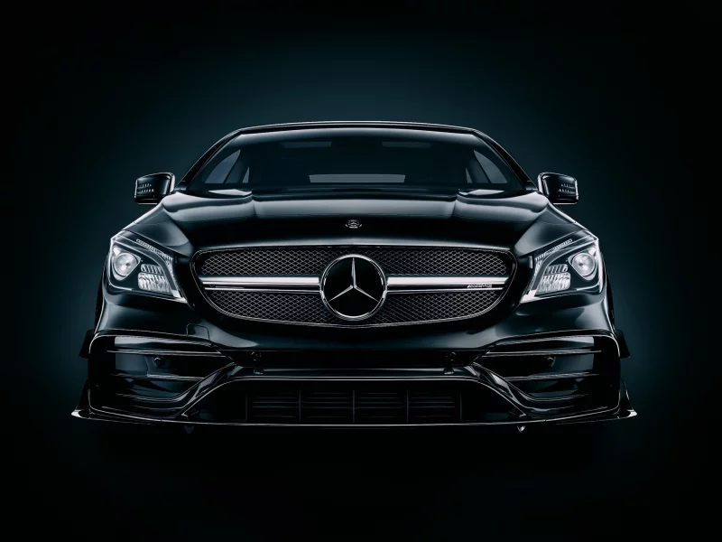 auto, mercedes benz, black
