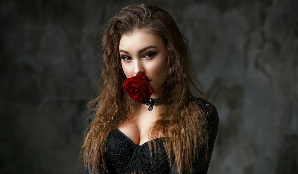 девушка, милая, красивая, симпатичная, взгляд