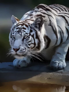 тигр, альбинос