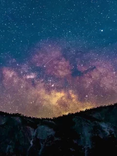 ночь, звёздное небо