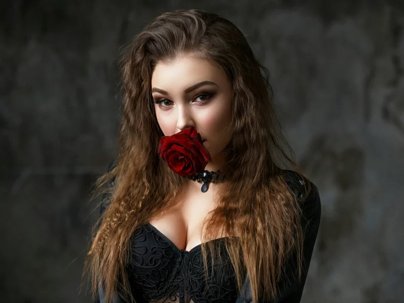девушка, милая, красивая, симпатичная, взгляд