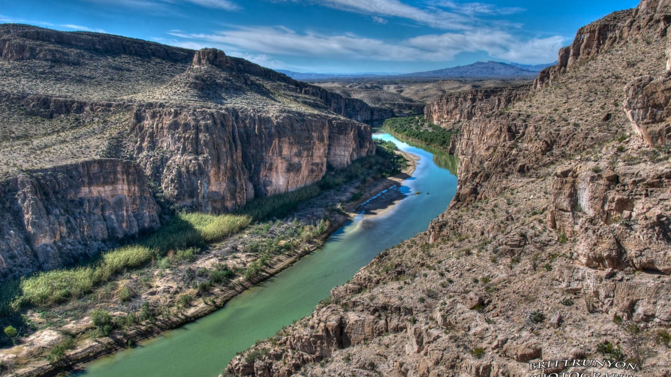 природа, скалы, каньон, big bend, national park, река